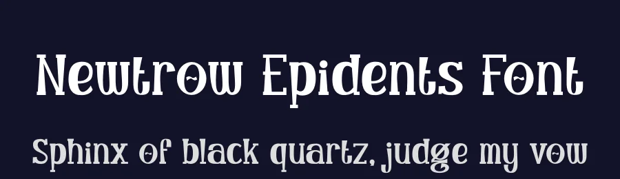 Newtrow Epidents Font by SlideShoot — Display Font — thumbnail 2