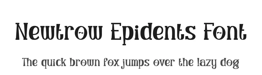 Newtrow Epidents Font by SlideShoot — Display Font