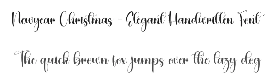Newyear Christmas – Elegant Handwritten Font by creativeletter — Script Handwritten Font