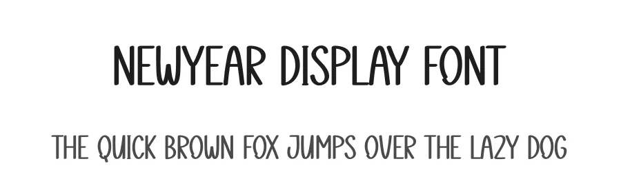 Newyear Display Font by Kecimpring — Script Handwritten Font