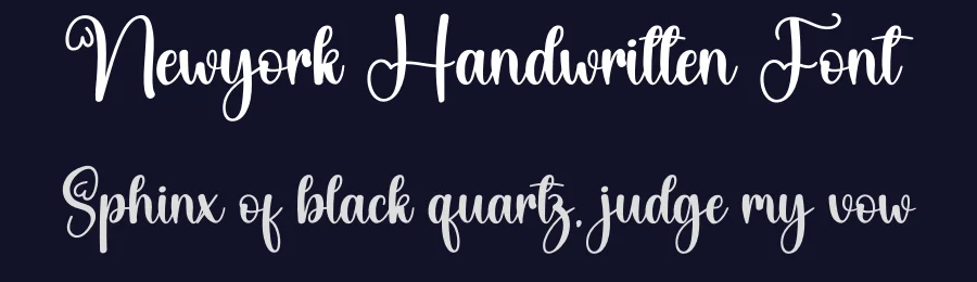 Newyork Handwritten Font by creativeletter — Script Handwritten Font — thumbnail 2