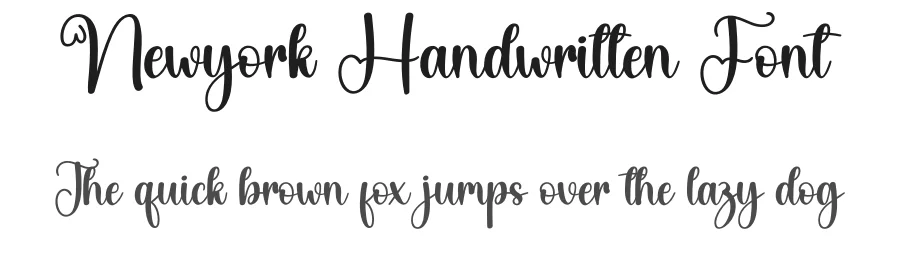 Newyork Handwritten Font by creativeletter — Script Handwritten Font