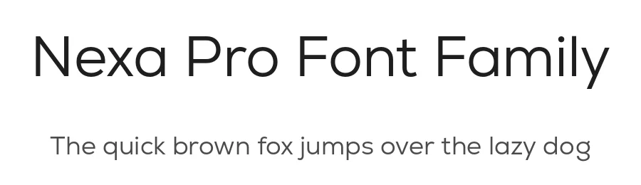 Nexa Pro Font Family by Fontfabric — Sans Serif Font