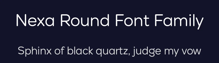Nexa Round Font Family by Fontfabric — Sans Serif Font — thumbnail 2
