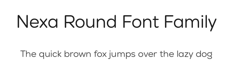 Nexa Round Font Family by Fontfabric — Sans Serif Font