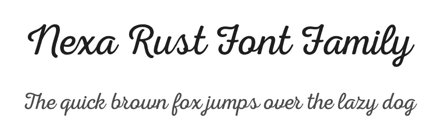 Nexa Rust Font Family by Font Fabric β Decorative Font