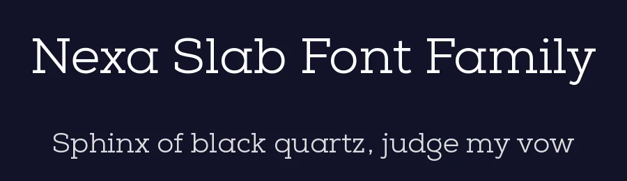 Nexa Slab Font Family by Font Fabric — Slab Serif Font — thumbnail 2