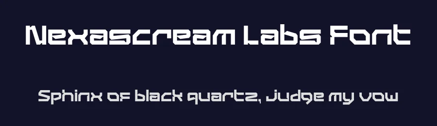 Nexascream Labs Font by Aksapix_Type — Display Font — thumbnail 2