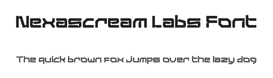 Nexascream Labs Font by Aksapix_Type — Display Font