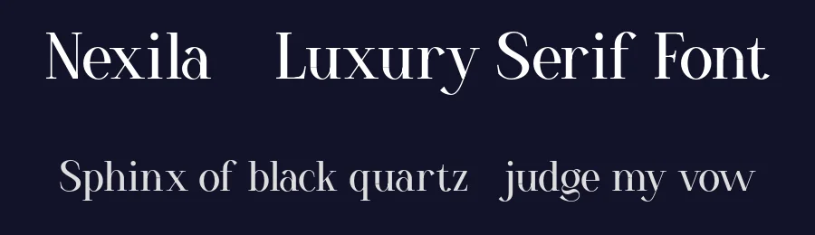Nexila – Luxury Serif Font by Ragamkata — Display Font — thumbnail 2