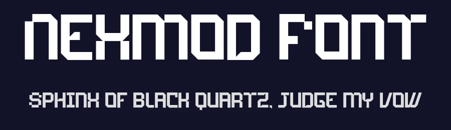 Nexmod Font by roomspace.cl — Display Font — thumbnail 2