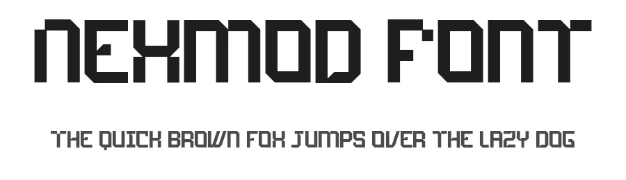 Nexmod Font by roomspace.cl — Display Font