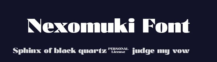 Nexomuki Font by Java pep — Sans Serif Font — thumbnail 2