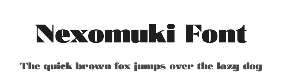 Nexomuki Font by Java pep β Sans Serif Font