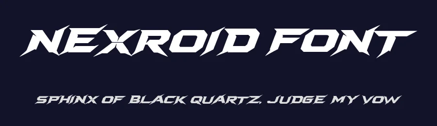NEXROID Font by Cikareotype Studio — Display Font — thumbnail 2