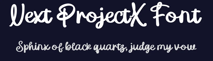 Next ProjectX Font by vaiminit — Display Font — thumbnail 2