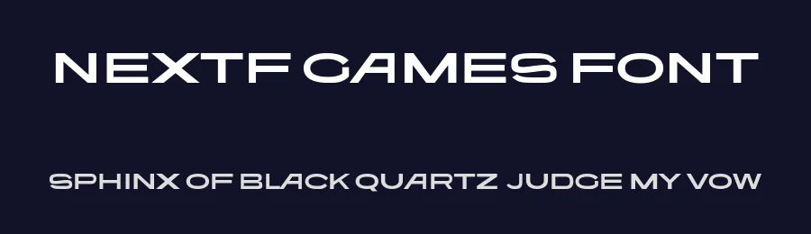 NextF Games Font by ffeeaarr — Display Font — thumbnail 2