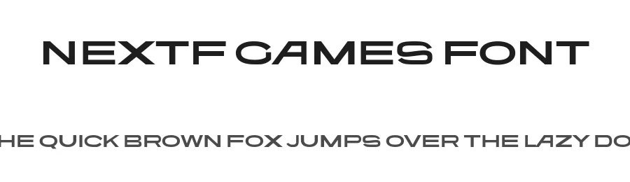 NextF Games Font by ffeeaarr — Display Font