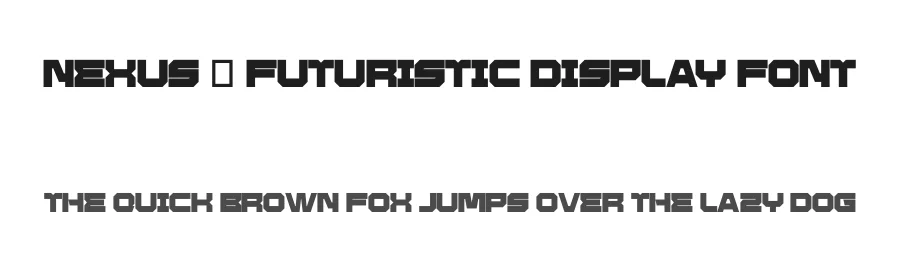 Nexus – Futuristic Display Font by Pian45 — Display Font