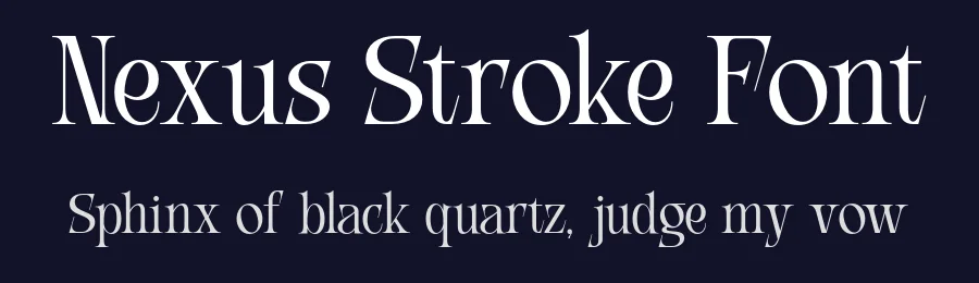 Nexus Stroke Font by roomspace.cl — Decorative Font — thumbnail 2