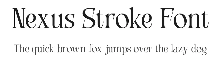 Nexus Stroke Font by roomspace.cl — Decorative Font