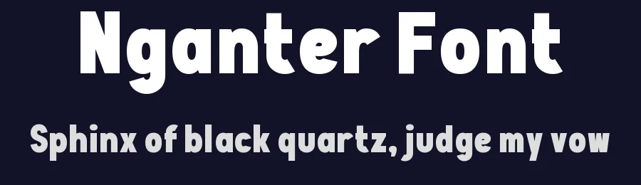 Nganter Font by Wahyu Eka Prasetya — Sans Serif Font — thumbnail 2