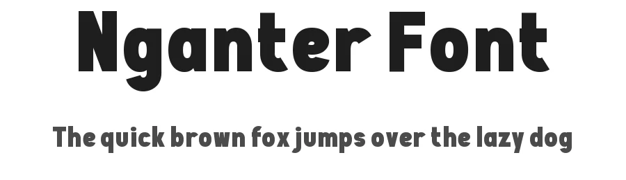 Nganter Font by Wahyu Eka Prasetya — Sans Serif Font