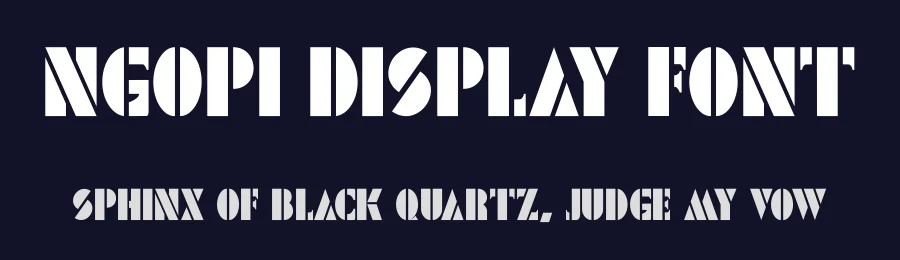 Ngopi Display Font by teguh pranata — Display Font — thumbnail 2