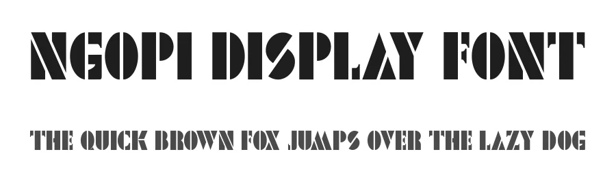 Ngopi Display Font by teguh pranata β Display Font