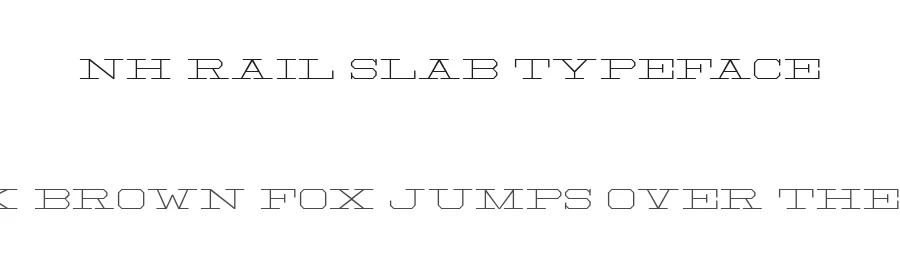 NH Rail Slab Typeface by Von Type Co — Slab Serif Font