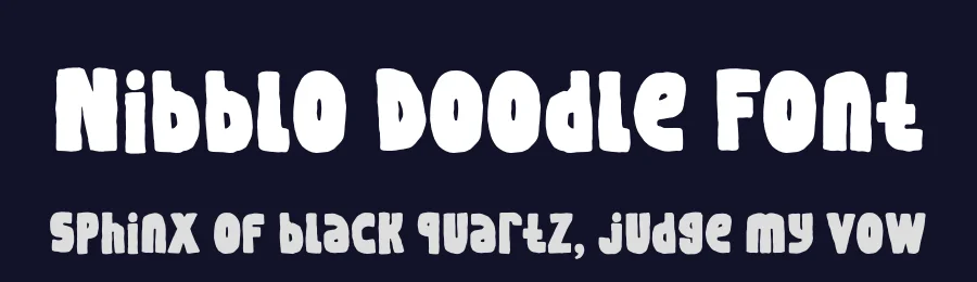 Nibblo Doodle Font by PutraCetol Studio — Display Font — thumbnail 2