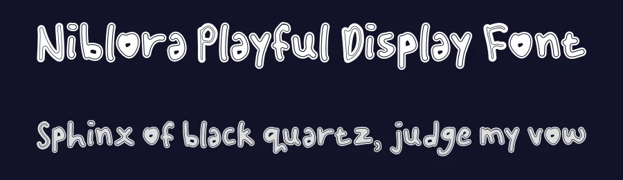 Niblora Playful Display Font by Mei Suseno — Decorative Font — thumbnail 2