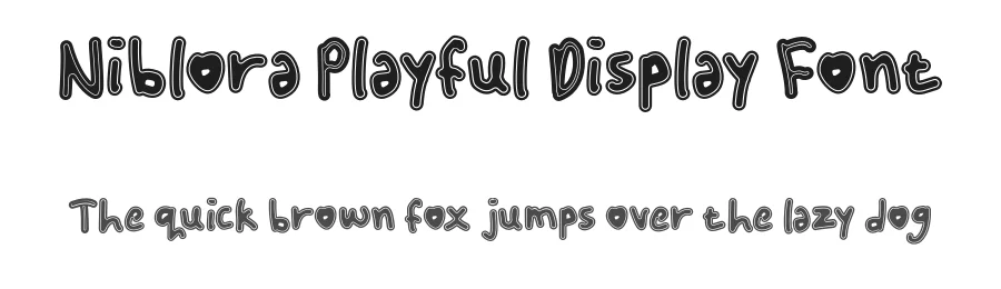 Niblora Playful Display Font by Mei Suseno — Decorative Font