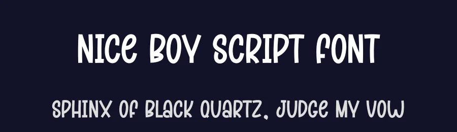 Nice Boy Script Font by creativeletter — Display Font — thumbnail 2