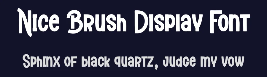 Nice Brush Display Font by creativeletter — Display Font — thumbnail 2
