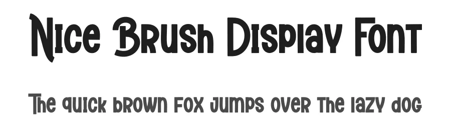 Nice Brush Display Font by creativeletter — Display Font