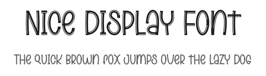 Nice Display Font by inermediaSTUDIO — Display Font