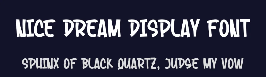 Nice Dream Display Font by creativeletter — Display Font — thumbnail 2