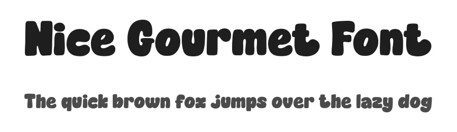 Nice Gourmet Font by Eko Bimantara — Display Font