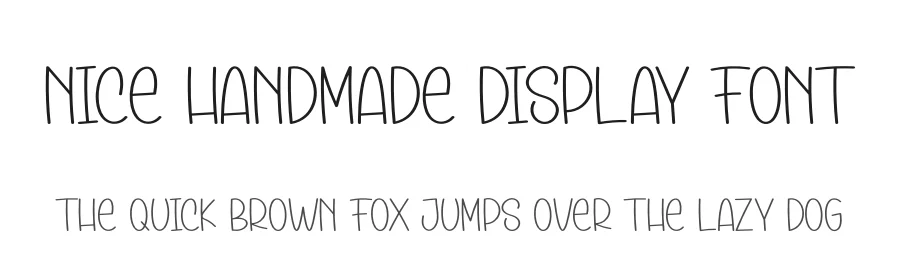 Nice Handmade Display Font by andikastudio — Display Font