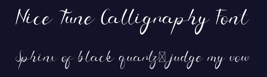 Nice Tune Calligraphy Font by edricstudio — Script Handwritten Font — thumbnail 2