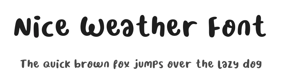 Nice Weather Font by Suntype — Script Handwritten Font