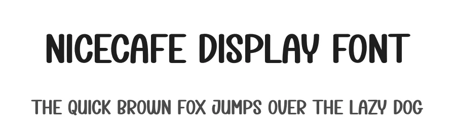 Nicecafe Display Font by andikastudio — Display Font