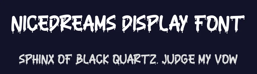 Nicedreams Display Font by StringLabs — Display Font — thumbnail 2