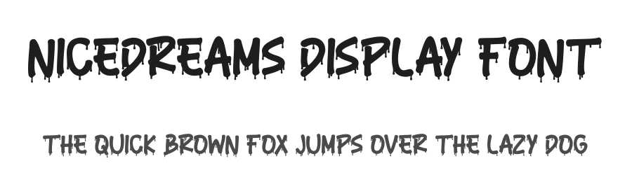 Nicedreams Display Font by StringLabs β Display Font