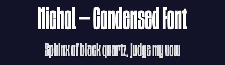 Nichol – Condensed Font by limitype — Decorative Font — thumbnail 2
