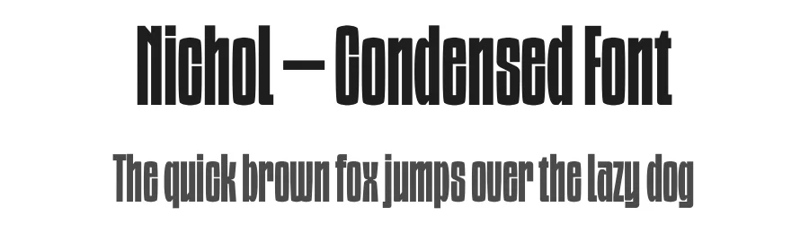 Nichol – Condensed Font by limitype — Decorative Font