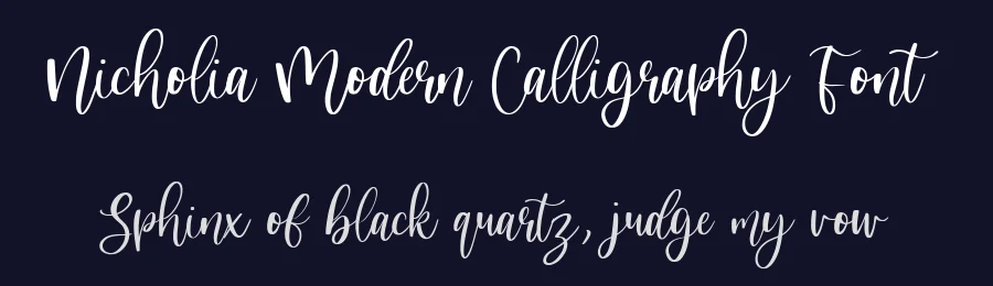 Nicholia Modern Calligraphy Font by balpirick — Script Handwritten Font — thumbnail 2