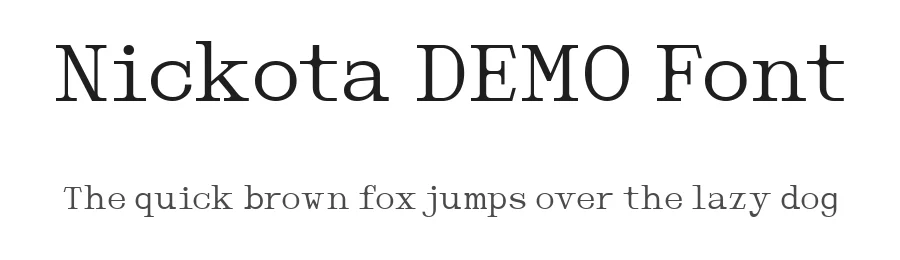 Nickota DEMO Font by Say Studio — Display Font