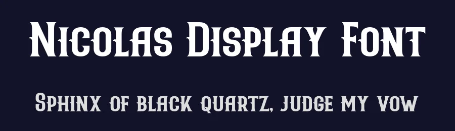 Nicolas Display Font by StringLabs — Display Font — thumbnail 2
